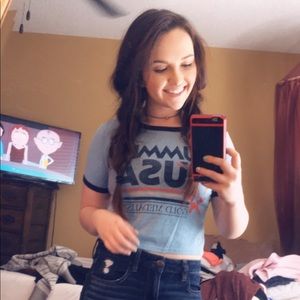 “Summer USA” Crop Top